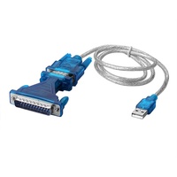 Nuevo Cable Adaptador Convertidor USB 2.0 a Puerto COM RS232 de 9 Pines SERIELO DB25 DB9 para Windows 98/ME/2000/Windows 0.8M