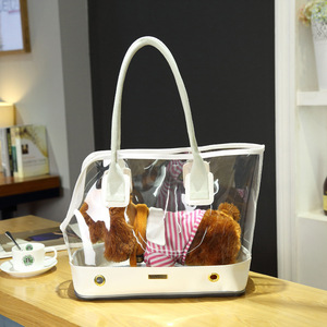 Wholesale New <b>Dog</b> <b>Carrier</b> Transparent Shoulder Pet <b>Bag</b> Breathable Go Out Portable Simple Portable Pet Travel <b>Bag</b> - Product Image 4
