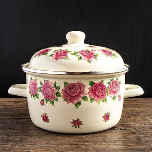 Original Brand New ESSAR ENAMEL WARE Heavy Cast Iron Stew <b>Pot</b> Set Durable Metal Material Soup & Stock <b>Pots</b> - Product Image 5