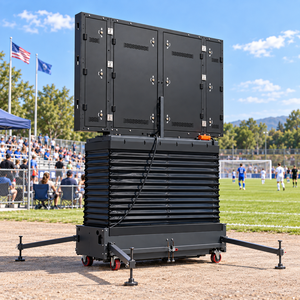 Pantalla LED P4 para Exteriores, Estable, sobre Ruedas, Reutilizable, para Mostrar Resultados en Eventos Deportivos al Aire Libre, Transmisiones de Partidos - Product Image 4