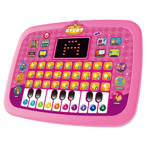 Tablette Éducative Bilingue Lumineuse pour Enfants, <span class=keywords><strong>Ordinateur</strong></span> Portable d'Apprentissage en Plastique, Jouet Éducatif Précoce pour Bébé - Product Image 1