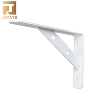 Supports triangulaires métalliques personnalisés en gros pour étagères murales en bois - Blanc/Noir 6-20