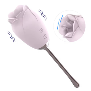 Gift Rose Tongue Licking G-Spot Vibrator with USB for Women's Pleasure SHD-S398 Adult Sex Toy - Product Image 3