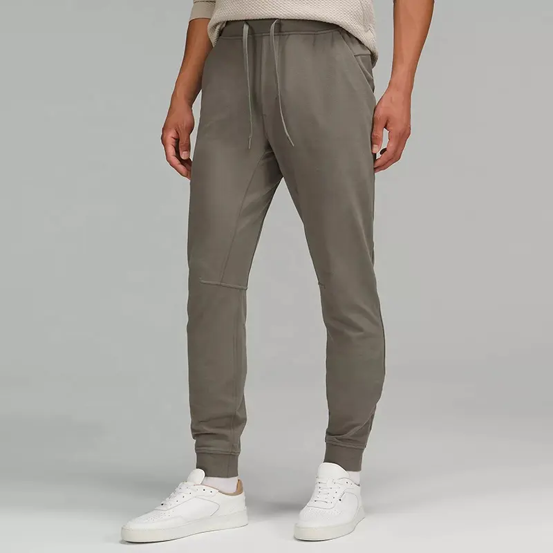 Pantalon de sport pour homme, 90% Polyester, 10% Spandex, cordon de serrage à la taille, coupe ajustée