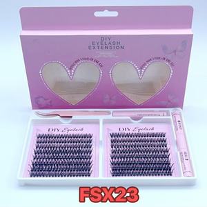 FSX23 Fournisseurs bon marché d'<span class=keywords><strong>extension</strong></span> <span class=keywords><strong>de</strong></span> cils 3D à la maison Beauty Diy Fan Lashes Faux Eyelash Extensions - Product Image 1