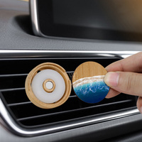 Diffuseur de parfum personnalisé pour grille d'aération Eva, désodorisant organique en fibre de bois pour voiture, parfum longue durée