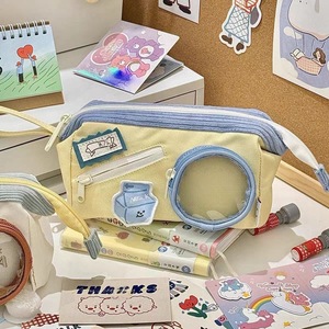 <b>Cute</b> Food Themed Pencil Case Polyester Zipper Large Capacity School Office Use - Product Image 4