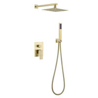 Valve de dérivation en laiton de douche de pluie de 8 pouces Cartouche de mélangeur murale dissimulée pour une utilisation dans la salle de bain d'appartement