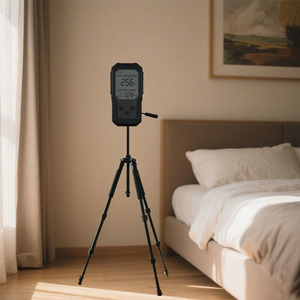 Detector de <span class=keywords><strong>gas</strong></span> radón digital montado en la pared negro Monitor de calidad del aire con pantalla LCD <span class=keywords><strong>Medidor</strong></span> promedio a corto y largo plazo - Product Image 6