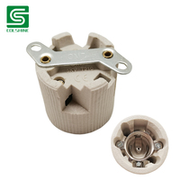Douille en céramique E27 4A 250V avec support en métal 0109 Base de lampe