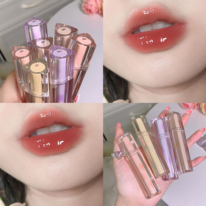 Brillo Labial Líquido Personalizado OEM, Esmalte Labial Impermeable de Larga Duración, Fórmula Química Hidratante, Etiqueta Privada Roja, <span class=keywords><strong>5</strong></span> Colores, MSDS - Product Image 2