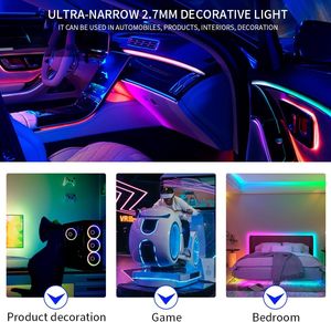 Bande LED RGB en gros, 30 LED/m, programmable, flexible, pour aménagement paysager, en plastique - Product Image 2