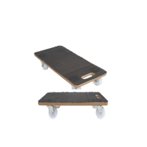 Pabrik Grosir Multifungsi 200KG Kapasitas Beban MDF Kayu <span class=keywords><strong>Dolly</strong></span> Alat Gerobak dengan 4 Roda Truk Kereta Troli - Product Image 1