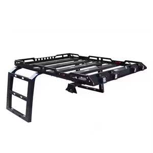 Steel or Aluminum Roof Rack With Climbing Ladder for Jeep Wrangler JK JL 2007-2024 Off-road Luggage Rack Without Light - Product Image 2