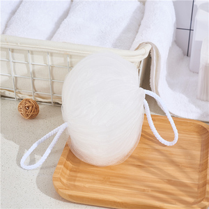 Mềm không hăng PE tạo bọt tắm miếng bọt biển Tùy chỉnh cắt vòi hoa sen nhà sản xuất bong bóng bóng bó hoa chà Puff tắm E11 lưới nhựa - Product Image 4