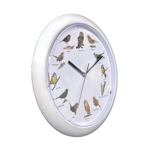 30Cm Chim Ca Hát Âm Nhạc Khuyến Mãi Giá Rẻ Nhựa Vòng Đồng Hồ Treo Tường Chim Âm Thanh Đồng Hồ Treo Tường Với Bài Hát của Chim - Product Image 2