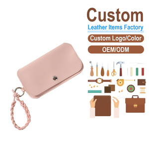 Estuche para Gafas de Sol de Cuero PU, Suministro de Fábrica, Bolsa de Almacenamiento Portátil para Lentes con Correa de Muñeca Trenzada - Product Image 2