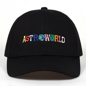 Cappellino da Baseball Snapback in cotone <span class=keywords><strong>Astroworld</strong></span> di alta qualità Design Dobby Hip Hop con lettere a righe cappello da papà per uomo donna - Product Image 3