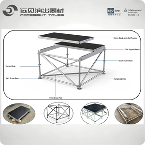Scène <span class=keywords><strong>de</strong></span> type Layher améliorée avec plateforme universelle à coins coupés, compatible avec toutes les séries <span class=keywords><strong>de</strong></span> scènes pour <span class=keywords><strong>la</strong></span> <span class=keywords><strong>location</strong></span> événementielle - Product Image 1