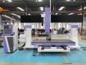 Vente flash : Machine à bois CNC 5 axes, routeur CNC 5 axes, modèle 3D 4D, fraiseuse CNC pour la découpe d'aluminium, d'acrylique et de bois - Product Image 2