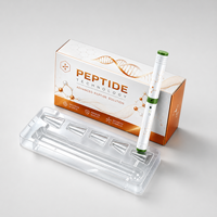 Boîtes d'emballage personnalisées pour peptides, boîtes pliantes de luxe pour peptides avec plateau intégré