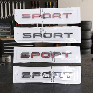 Wholesale Youzeshi ABS <b>Letter</b> SPORT <b>Sticker</b> Fender Emblem Trunk Badge Single Use with One Year Warranty YOULH006 - Product Image 3