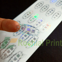 Autocollant transparent personnalisé avec estampage à chaud Couleur de la feuille holographique