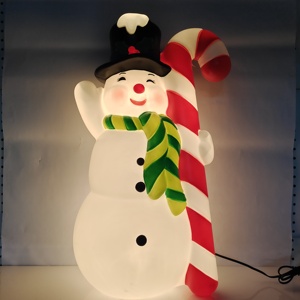 Décorations de Noël personnalisées en moulage par soufflage, décorations de maison pour le Nouvel An, ornement d'ambiance avec lumières - Product Image 6