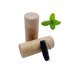 Fil dentaire double usage, biodégradable, organique, personnalisé, végétalien, ciré, en bambou et charbon de bois, fil dentaire <span class=keywords><strong>Boka</strong></span> - Product Image 4