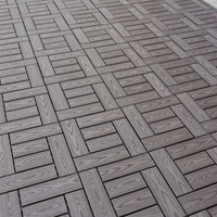 Carreaux de terrasse à emboîtement WPC Jardin Patio Balcon Composite Sol 30x30cm
