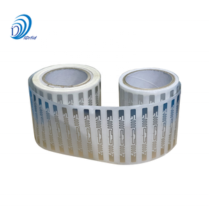 100*100 mét (4 "* 4") 9640 RFID Trắng nhãn dán nhãn hậu cần Quản Lý Kho Hàng UHF RFID <span class=keywords><strong>Tag</strong></span> - Product Image 5