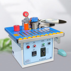 เครื่องปิดขอบมินิ 90 องศา สำหรับชิ้นงานขนาดเล็ก ใช้กับประตู MDF โค้งงอได้  วัสดุ PVC  โครงรูปภาพขนาดเล็ก  ไม้  แบบเฉียง  แบบตรง - Product Image 1