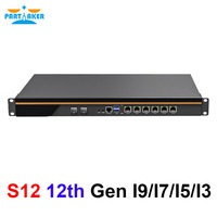 Mini-PC Partaker S12 Firewall con Sistema Operativo Pfsense, Opciones de CPU Core I9/i7/i5/i3, 6 Puertos LAN, 2 Ranuras SFP de 10G
