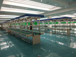 Uzun masa montaj hattı tezgahı | Endüstriyel konveyör üretim masası | Elektronik ve ambalaj için ergonomik iş istasyonu - Product Image 5