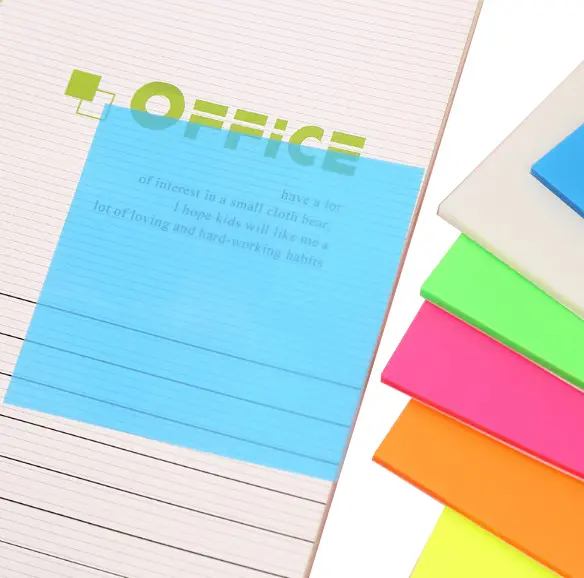 学生オフィス文房具用のスクレープステッカー付きの透明な付箋紙
