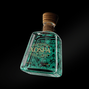 Bouteille de <span class=keywords><strong>tequila</strong></span> en verre transparent haut de gamme avec bouchon en cristal en forme de fleur pour l'emballage de spiritueux d'<span class=keywords><strong>agave</strong></span> de qualité supérieure - Product Image 2