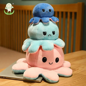Poupée de poulpe en <span class=keywords><strong>peluche</strong></span> réversible mignonne-Flip pour montrer différentes humeurs Adorable jouet en <span class=keywords><strong>peluche</strong></span> pour la décoration des enfants. - Product Image 6