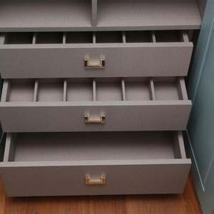 Armario de Esquina en Forma de L SANTOPOVA, Mueble de Dormitorio, Armario de Lujo, Vestidor, Armario, Armario de Madera - Product Image 4