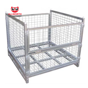 Nhà máy tiện lợi hậu cần mạnh mẽ cho <span class=keywords><strong>Euro</strong></span> Pallet kẽm mạ dây lưới <span class=keywords><strong>container</strong></span> - Product Image 1