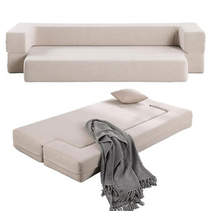 โซฟาเบดแบบพับได้อเนกประสงค์ โฟมความหนาแน่นสูง ดีไซน์ทรงสี่เหลี่ยม สำหรับผู้ใหญ่ เด็ก สัตว์เลี้ยง ทารก ผู้สูงอายุ - Product Image 2