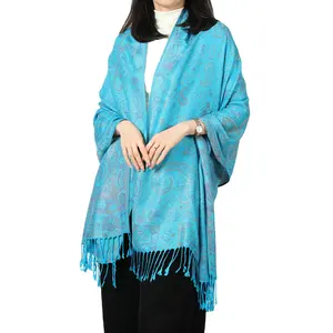 custom pashmina scarf shawl Paisley Viscose wrap soft Ethnic Styles pashmina scarf for woman
