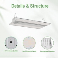 Stock local – Projecteur linéaire LED ETL DLC homologué, puissance réglable 160W 200W 240W, pour ateliers