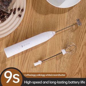 Milk Frother with USB Charger - 3 Speeds and 3 Stainless Steel Handheld Mixers, Perfect Frother for Coffee, Matcha - Product Image 2