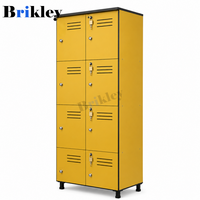 Casier de gym robuste Brikley en stratifié compact résistant aux chocs avec serrure numérique pour école, stade, casier HPL