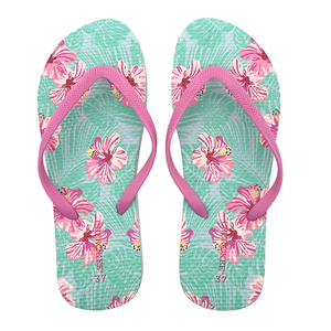 2023 Wholesale Summer Beach Slippers Women PVC <strong>Flip</strong> <strong>Flops</strong> High Quality Cheap Customized <strong>Flip</strong> <strong>Flop</strong> for Women Floral Printing - Product Image 3
