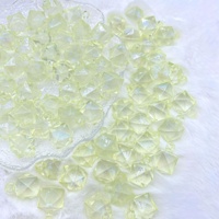 Vente en gros de perles carrées facettées en acrylique lumineuses de la marque DGM, modèle A56, cube de 16 mm pour bracelet, accessoires de bricolage, bijoux
