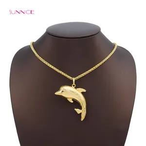 Sunnice Fancy trang sức phụ kiện phụ nữ phi Quà Tặng engagement Dolphin Shape ánh sáng mặt dây chuyền cho vòng cổ