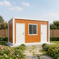 Maison conteneur démontable 40 pieds, modulaire préfabriquée en acier, 1 ou 2 chambres, construction rapide pour location familiale ou ADU