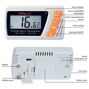 Thermomètre et hygromètre de haute précision pour congélateur médical, thermomètre de pharmacie, Elitech VT-10 - Product Image 2