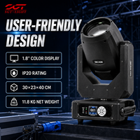 Projecteur à tête mobile SGT 295W RGBW avec prisme 8+16+24 Sharpy Beam, contrôle DMX512 sans fil pour mariage